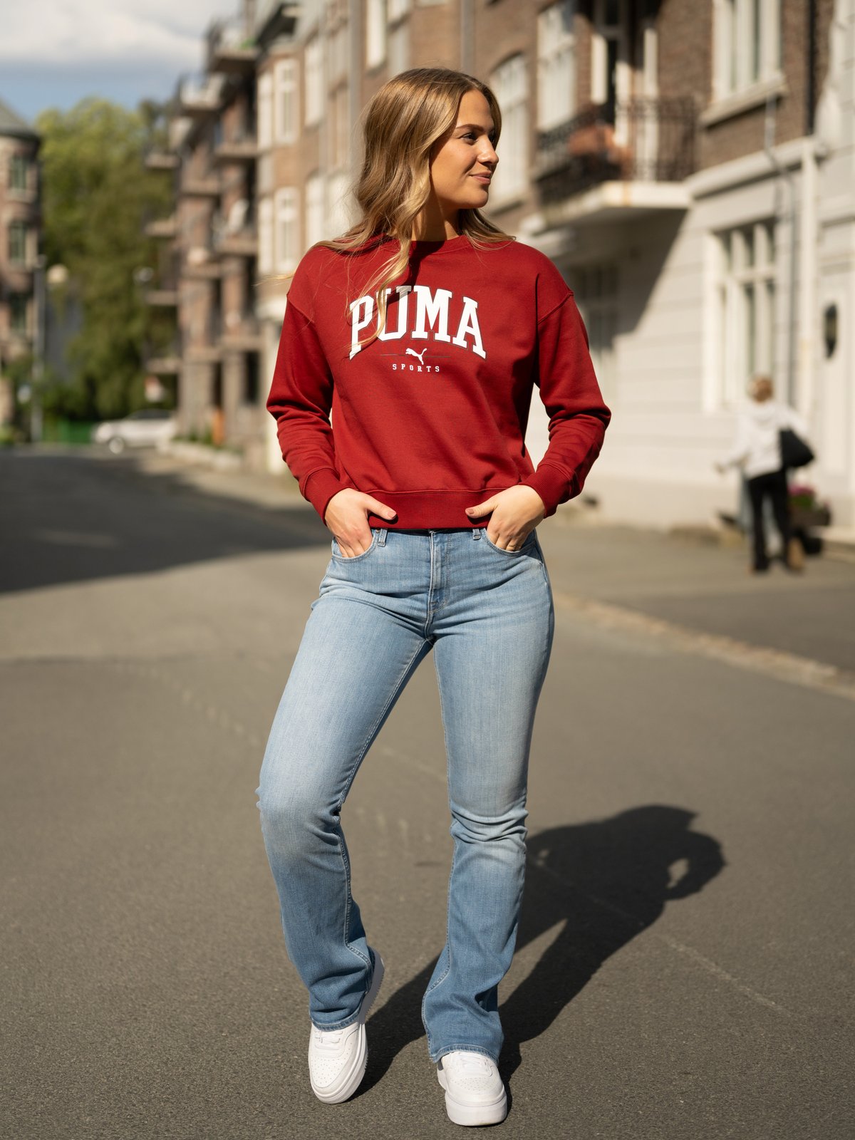 Puma Puma Squad Crew Full-Length Intense Red