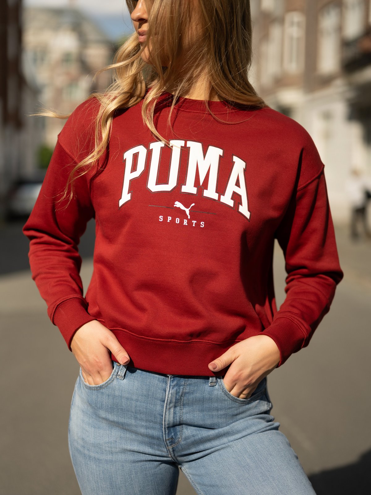 Puma Puma Squad Crew Full-Length Intense Red