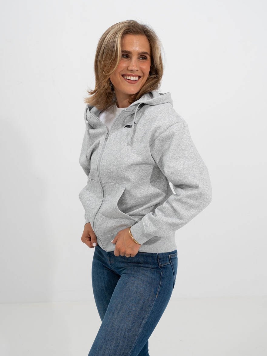 Puma Essentials Comfort Full-Zip Hoodie Grå