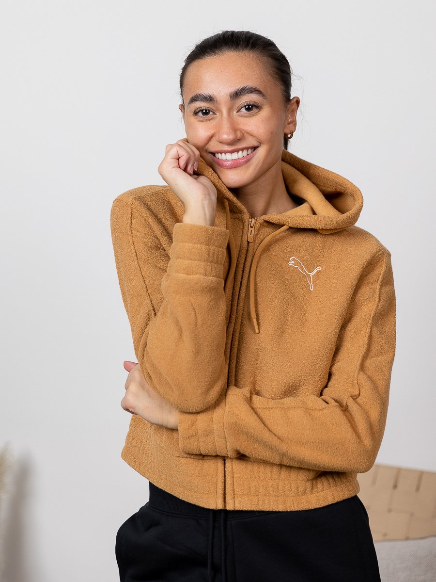 Puma HER Winterized Full Zip Hoodie Desert Tan