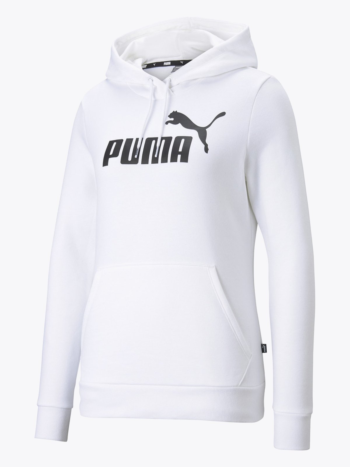 Puma Essentials Logo Hoodie Fleece Puma White
