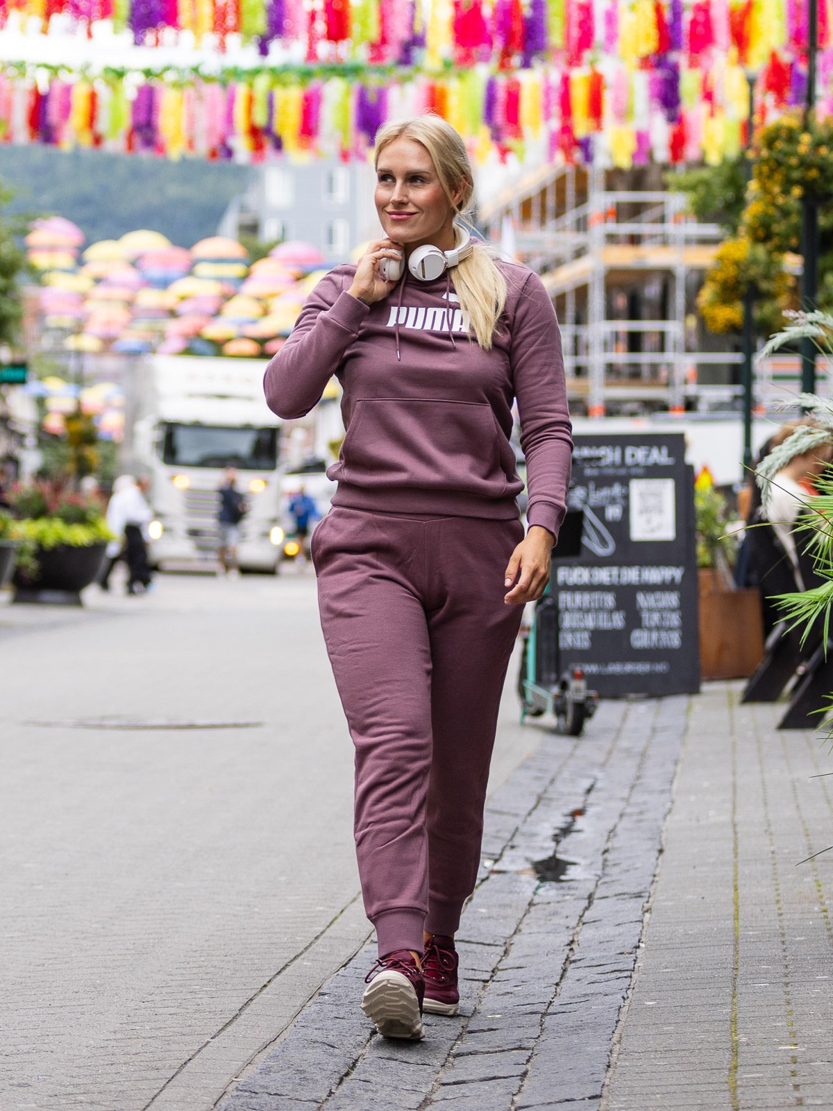 Puma Essentials Sweatpants Full Length Dusty Plum