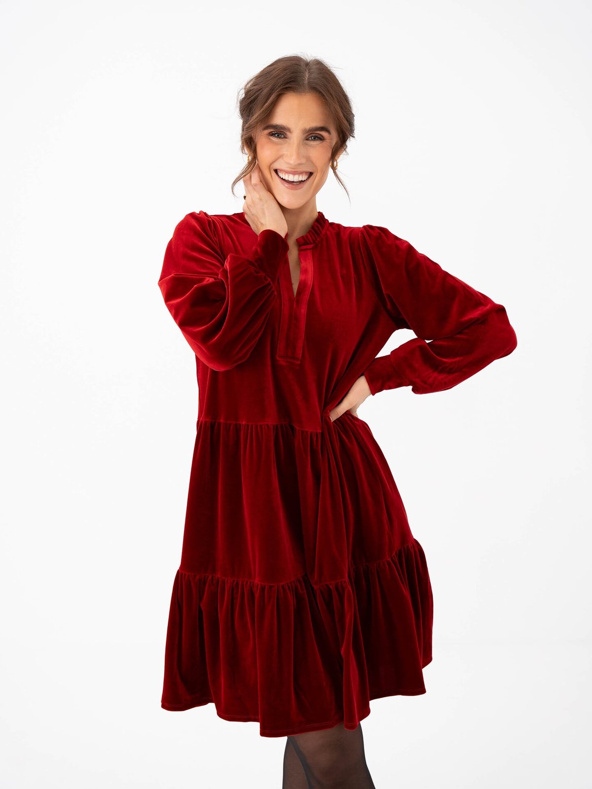 Part Two Viggase Dress Rhythmic Red