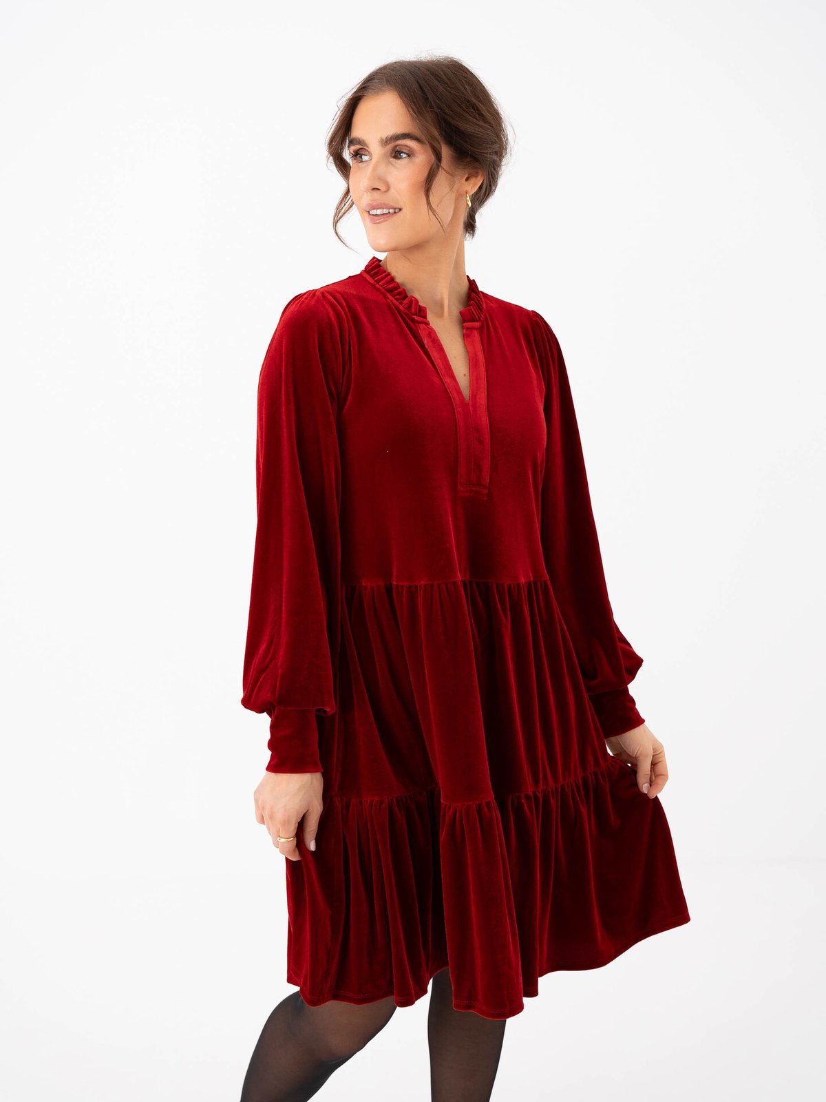 Part Two Viggase Dress Rhythmic Red