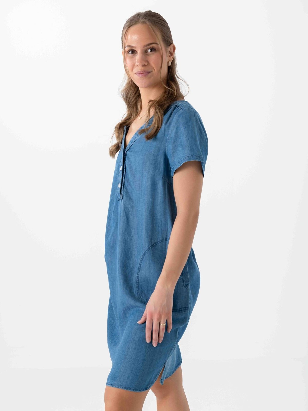 Part Two Kaminas Dress Medium Blue Denim