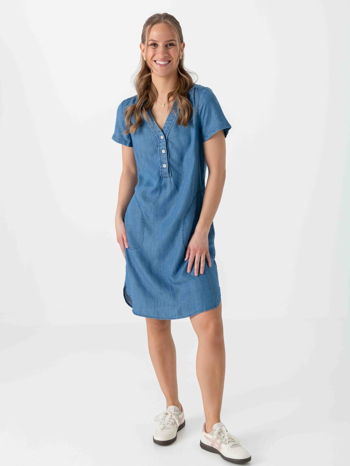 Part Two Kaminas Dress Medium Blue Denim