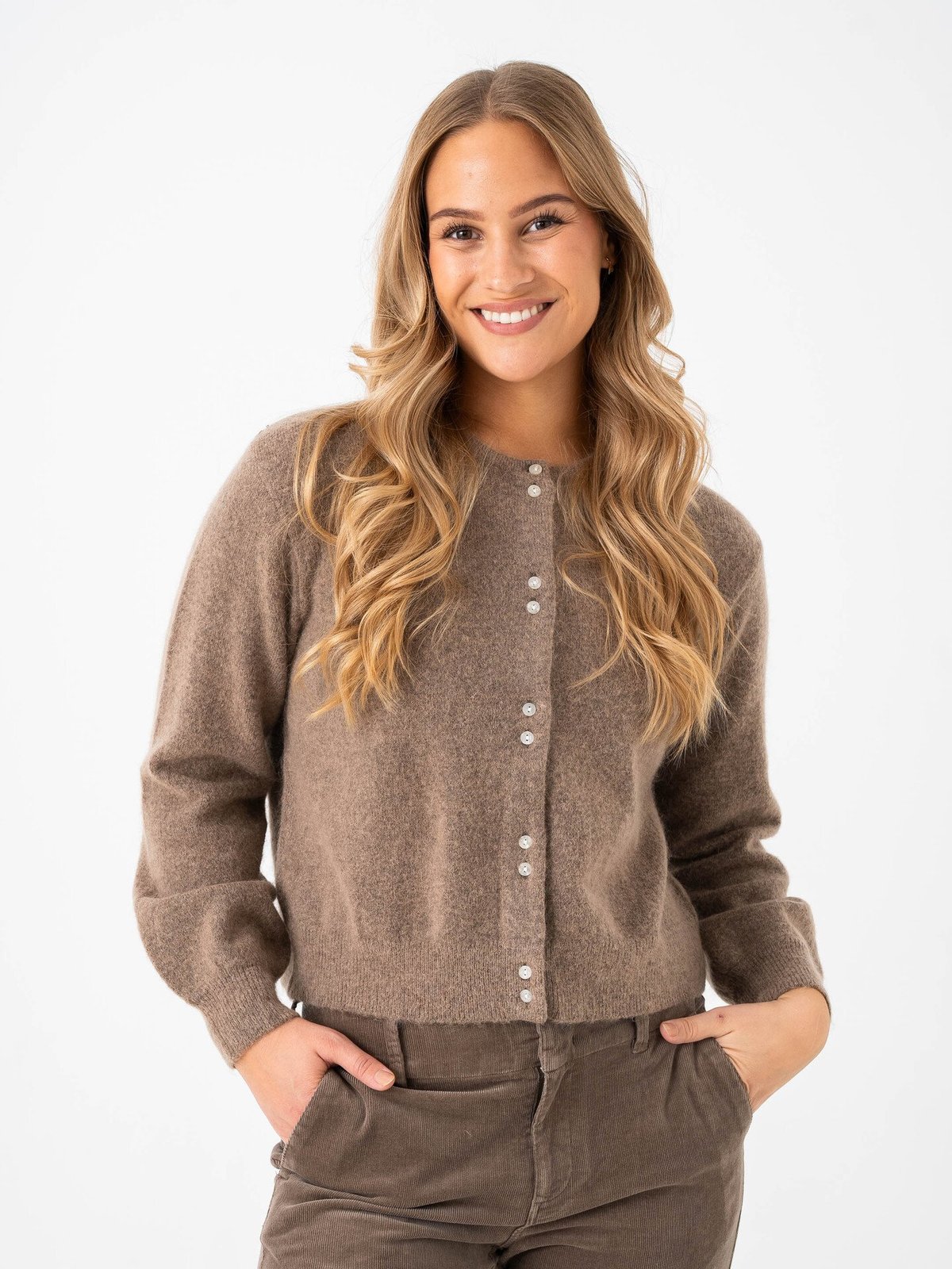 Part Two Ninell Cardigan Walnut