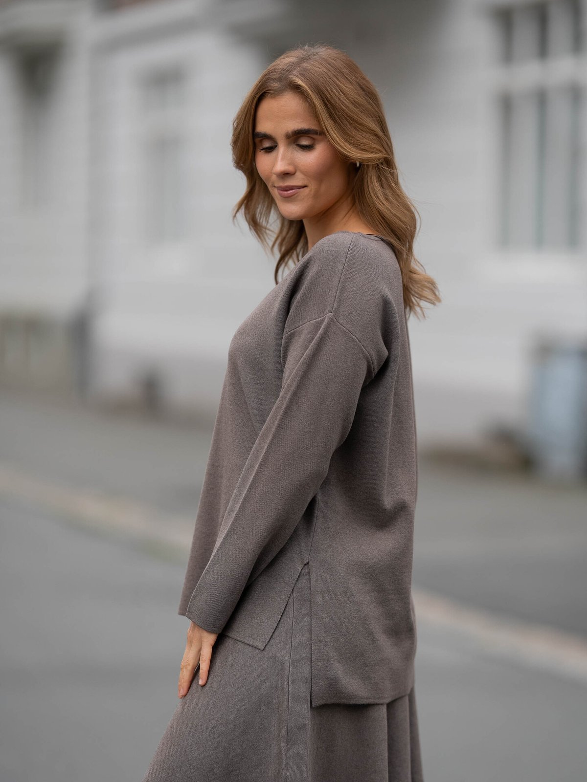 Part Two Klarra Pullover Mink Melert