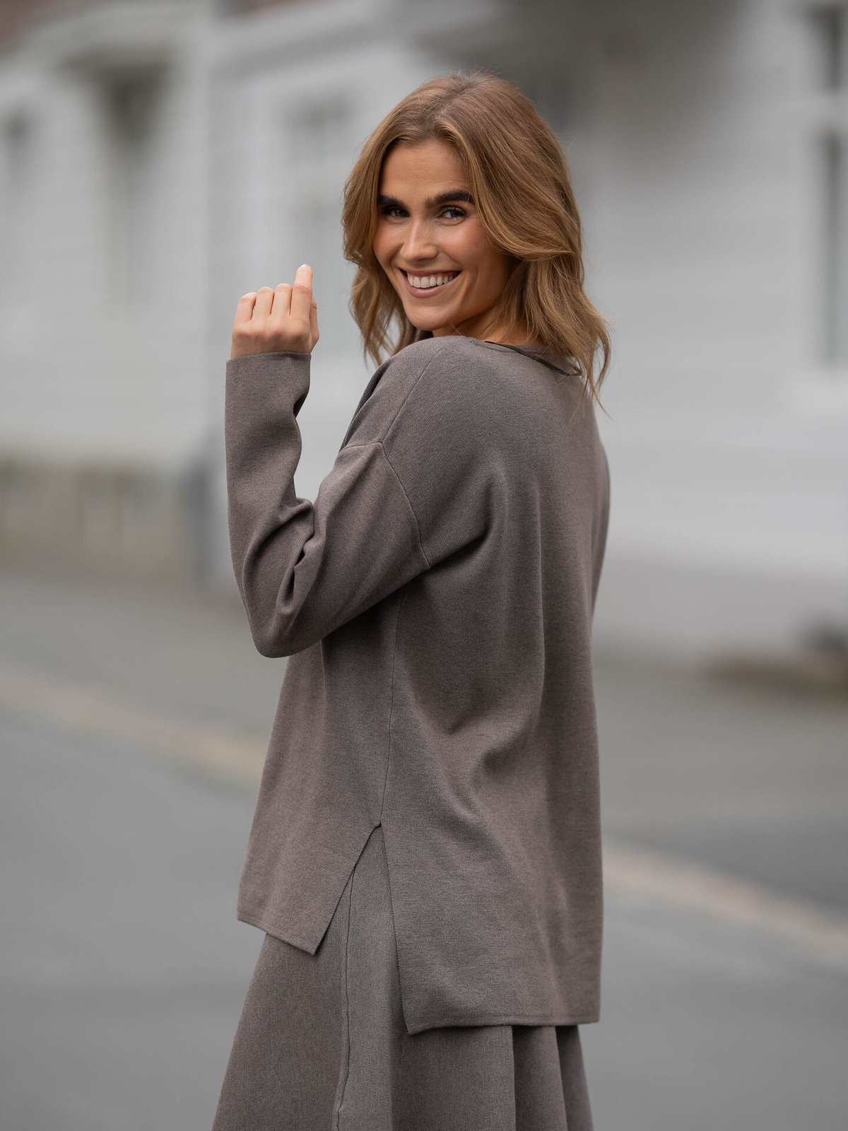 Part Two Klarra Pullover Mink Melert