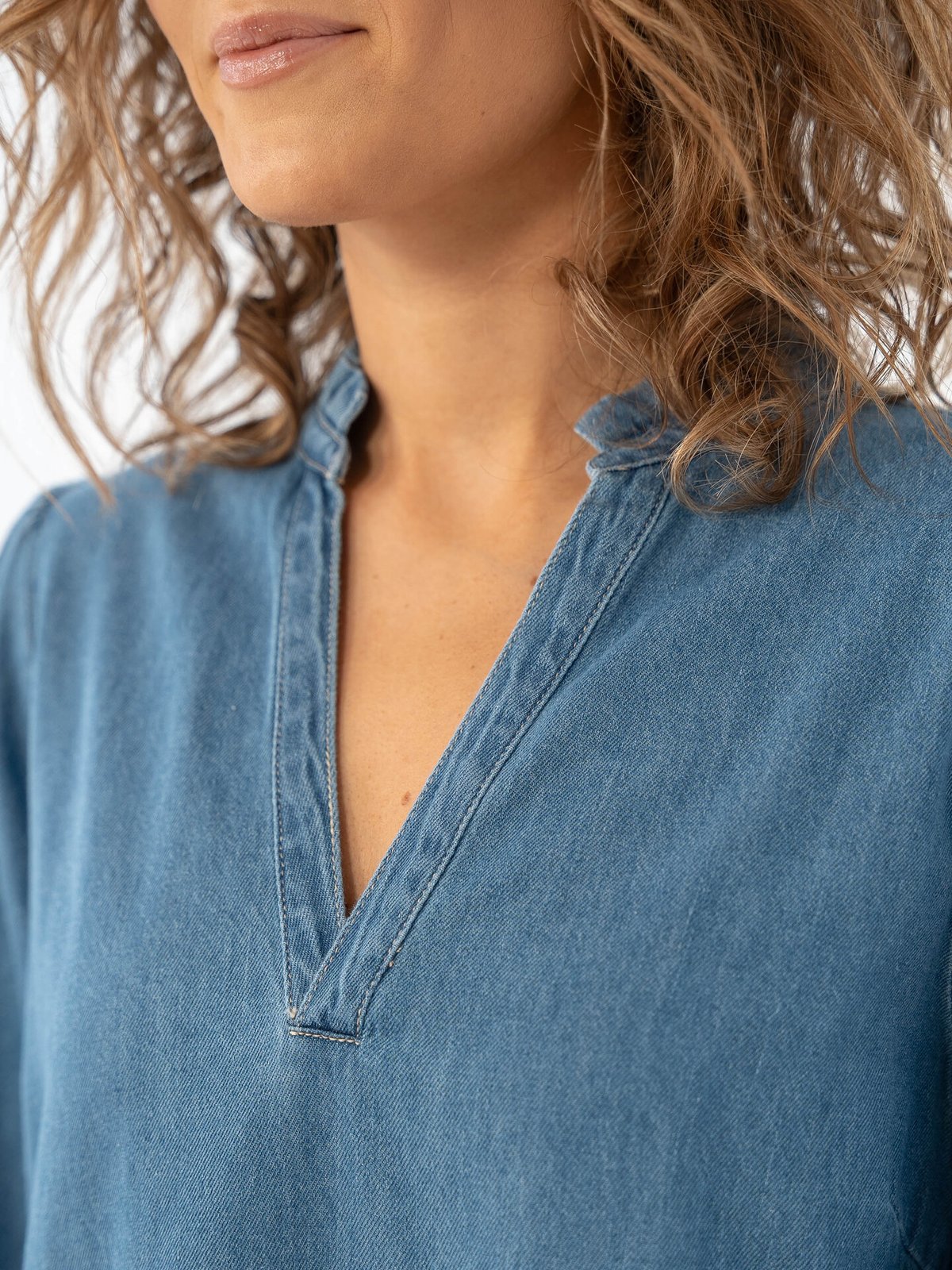 Part Two Lolla Dress Medium Blue Denim