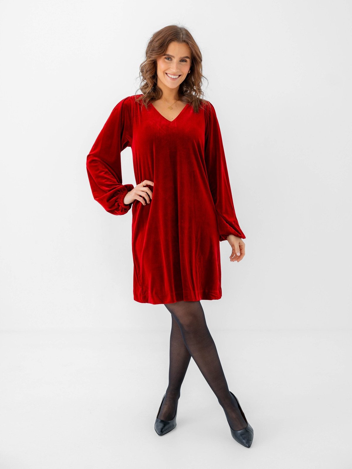 Part Two Madi Dress Rhythmic Red
