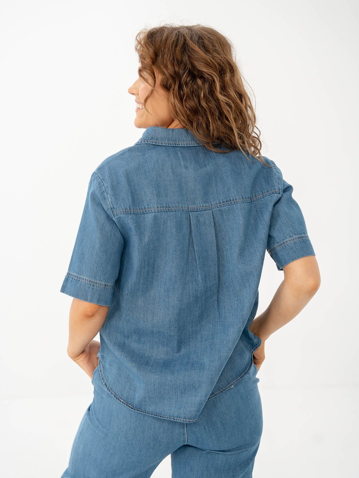 Part Two Nicla Shirt Medium Blue Denim