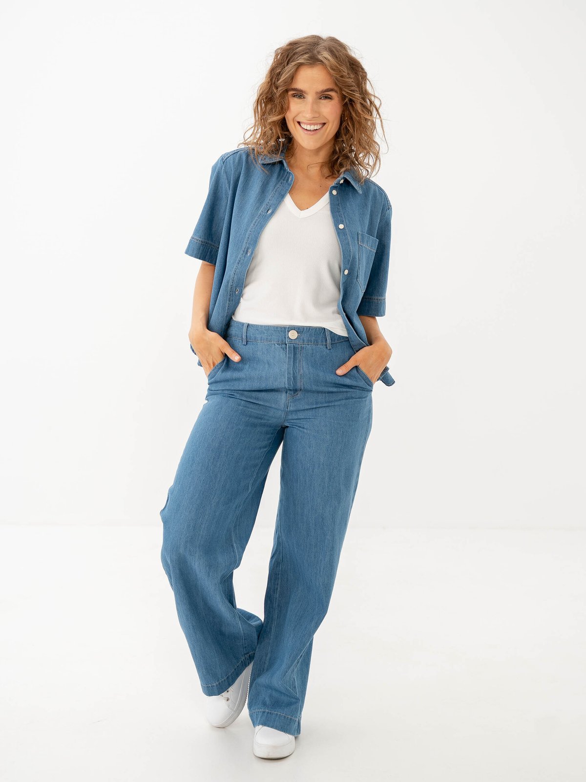 Part Two Nicla Shirt Medium Blue Denim