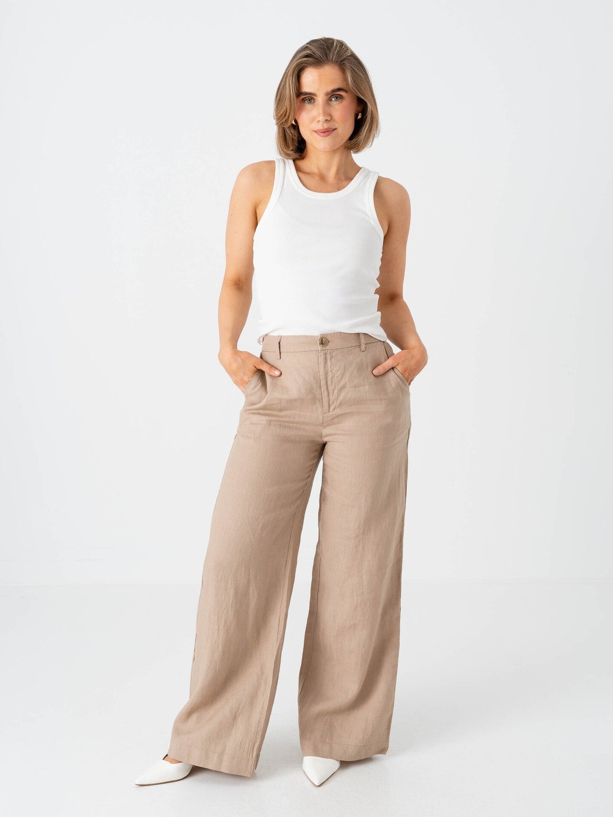 Part Two Ninnes Pant Silver Mink