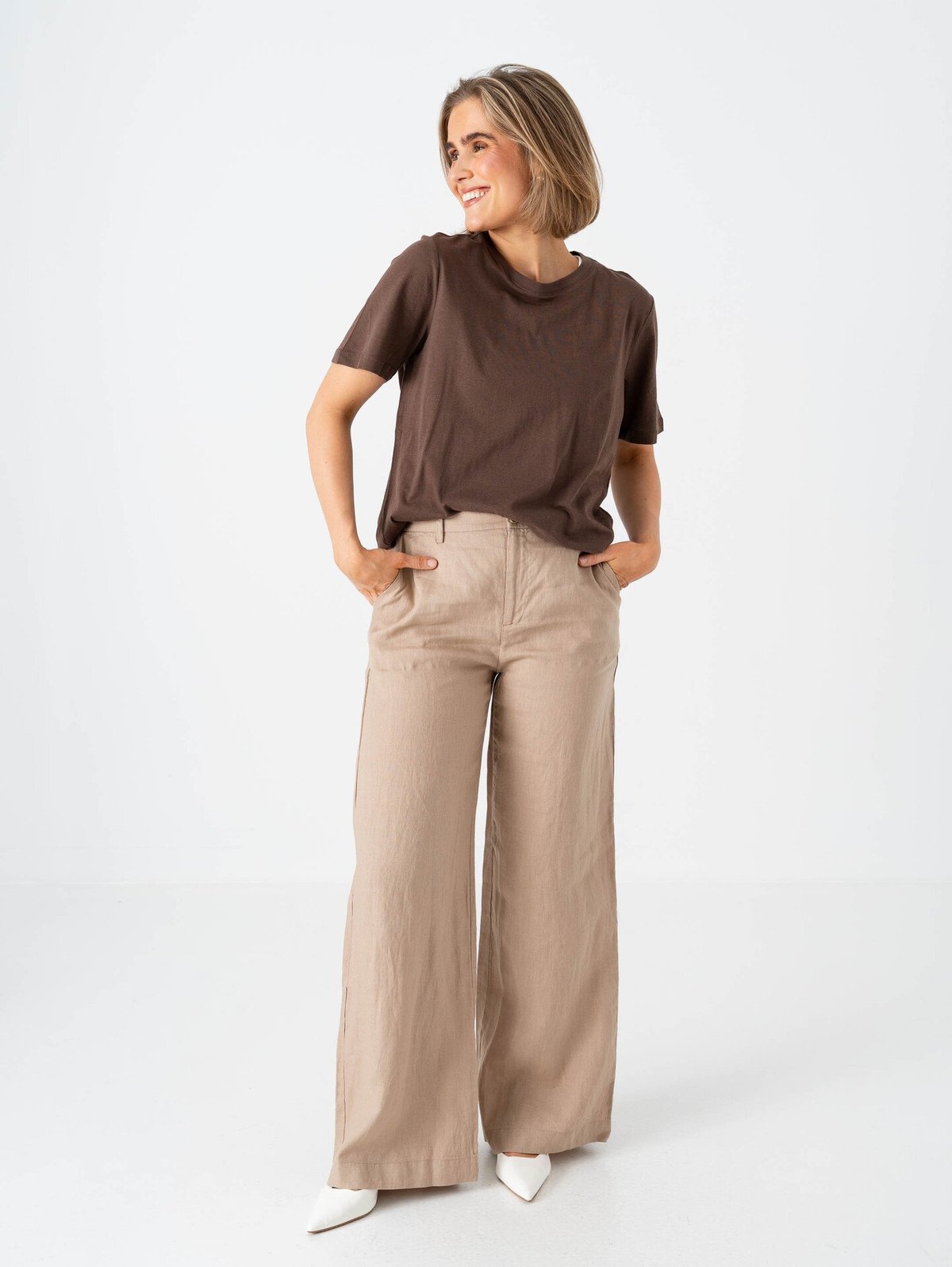 Part Two Ninnes Pant Silver Mink