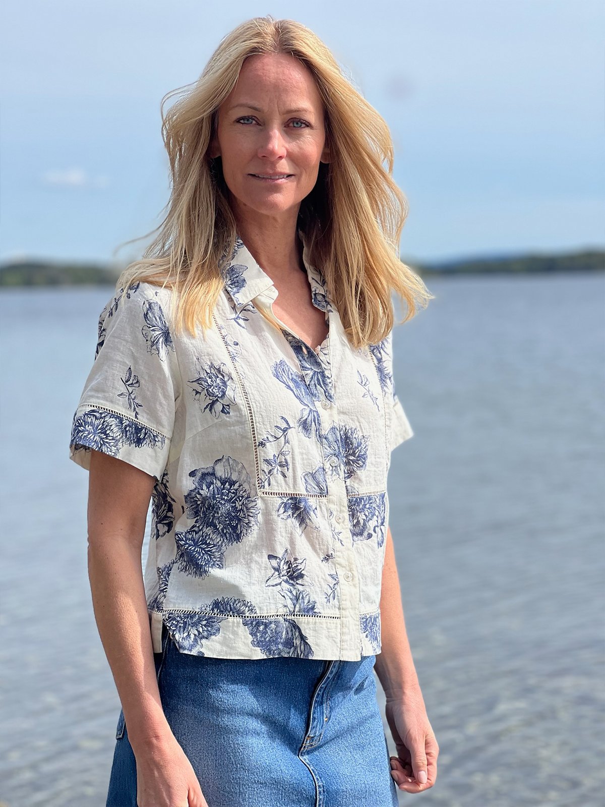 Part Two Rebitta Shirt Oceana Stunning Flower Print