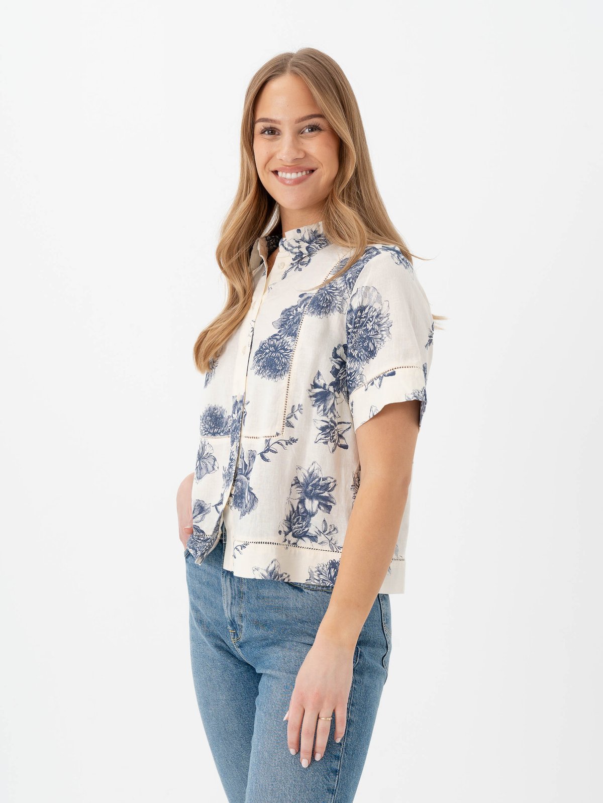 Part Two Rebitta Shirt Oceana Stunning Flower Print