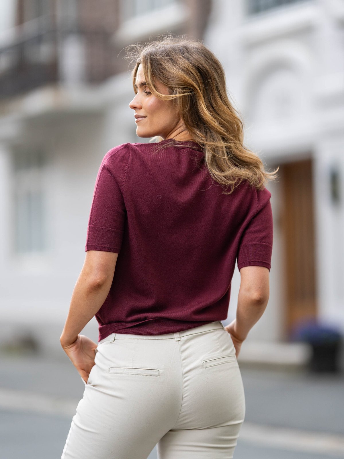 Part Two Natanya Pullover Tawny Port