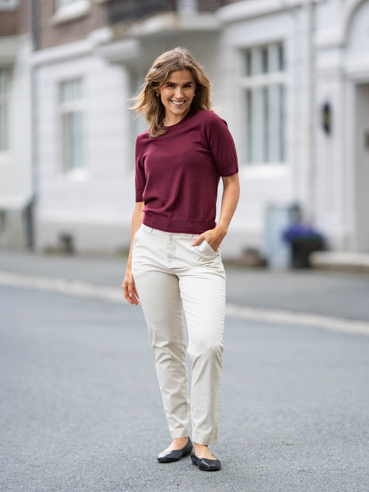 Part Two Natanya Pullover Tawny Port