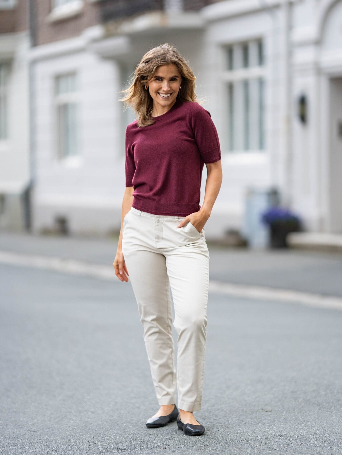 Part Two Natanya Pullover Tawny Port