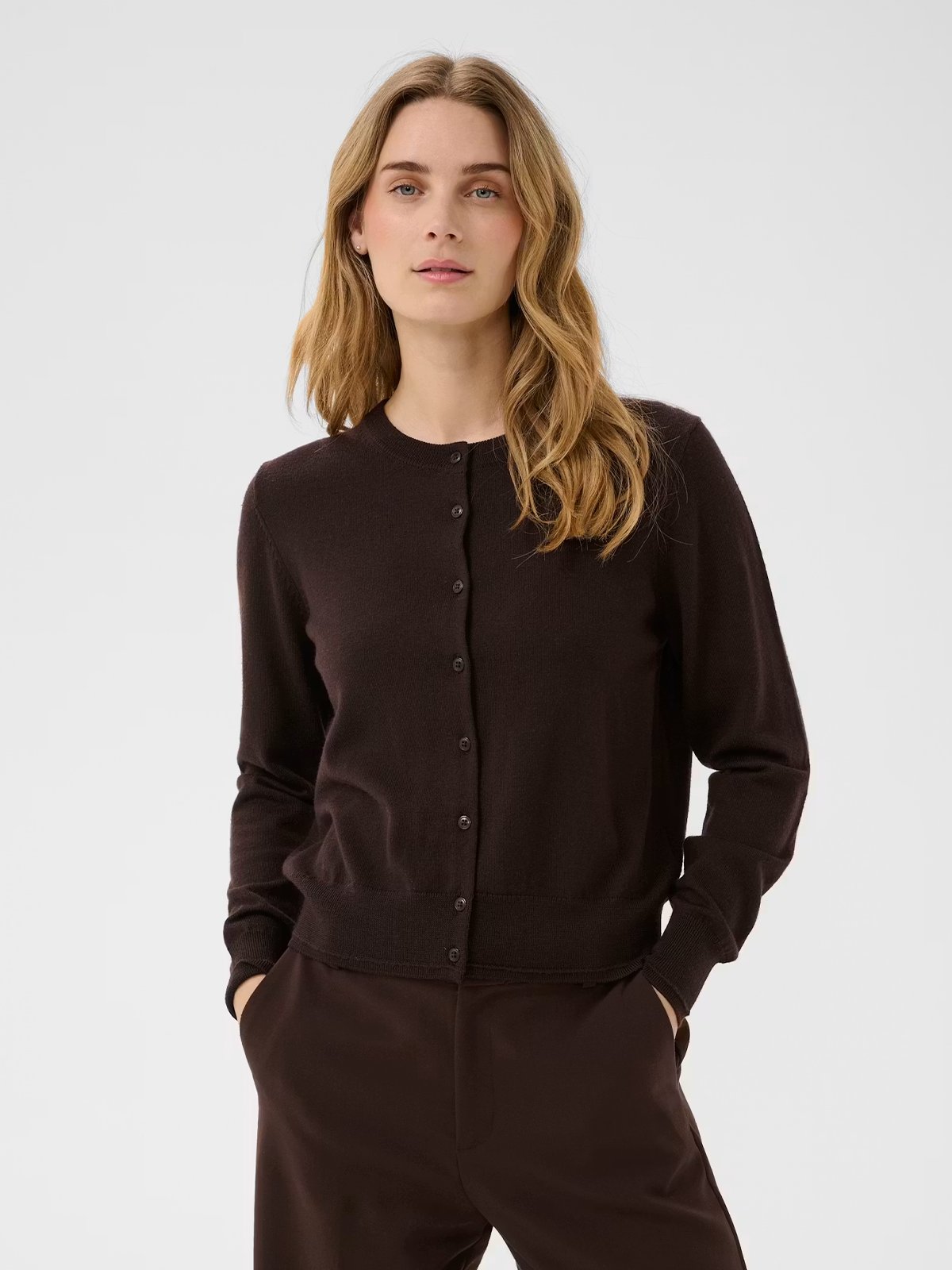 Part Two Noelani Cardigan Mole / Brown