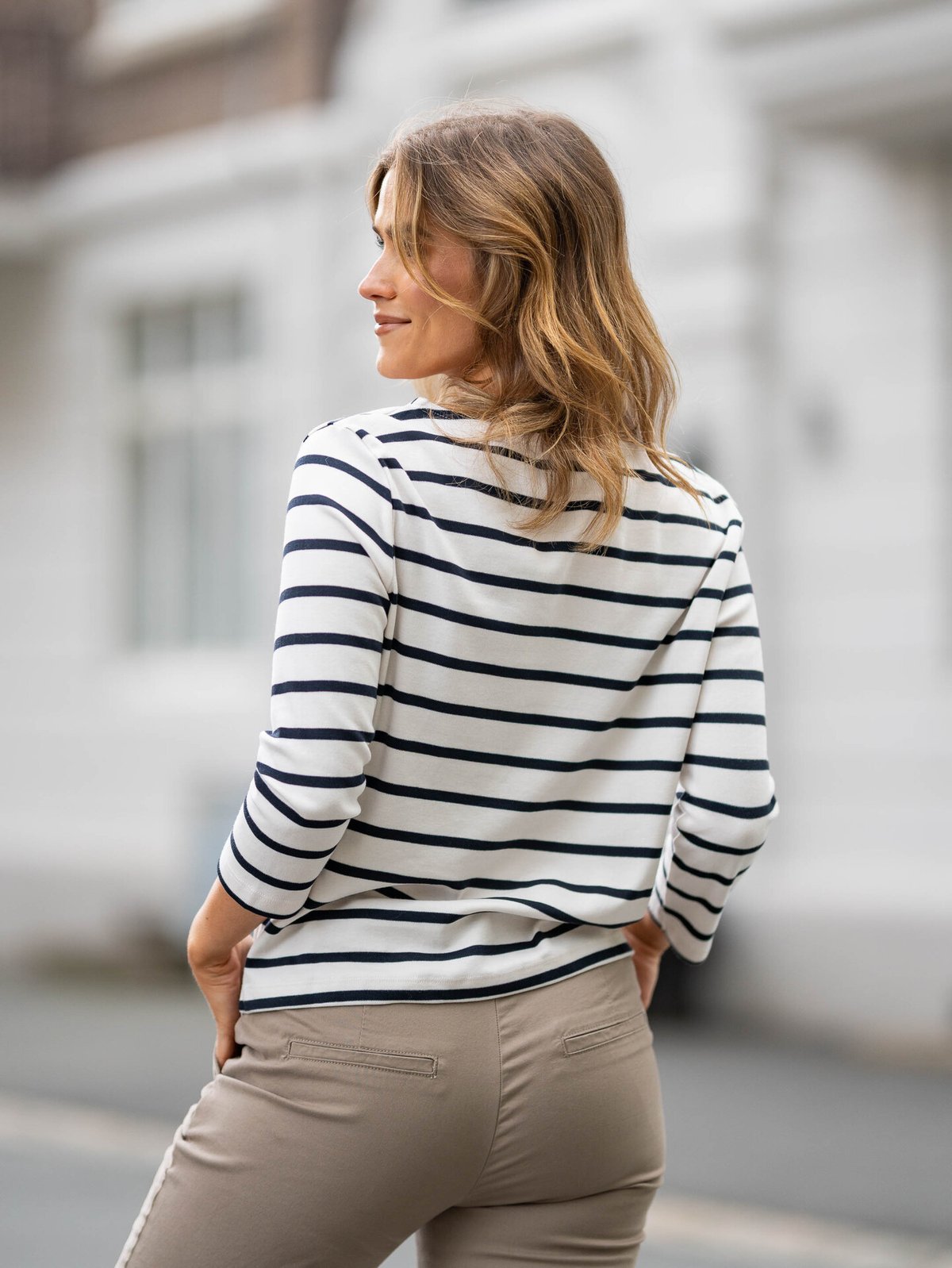 Part Two Nela T-shirt Dark Navy Stripe