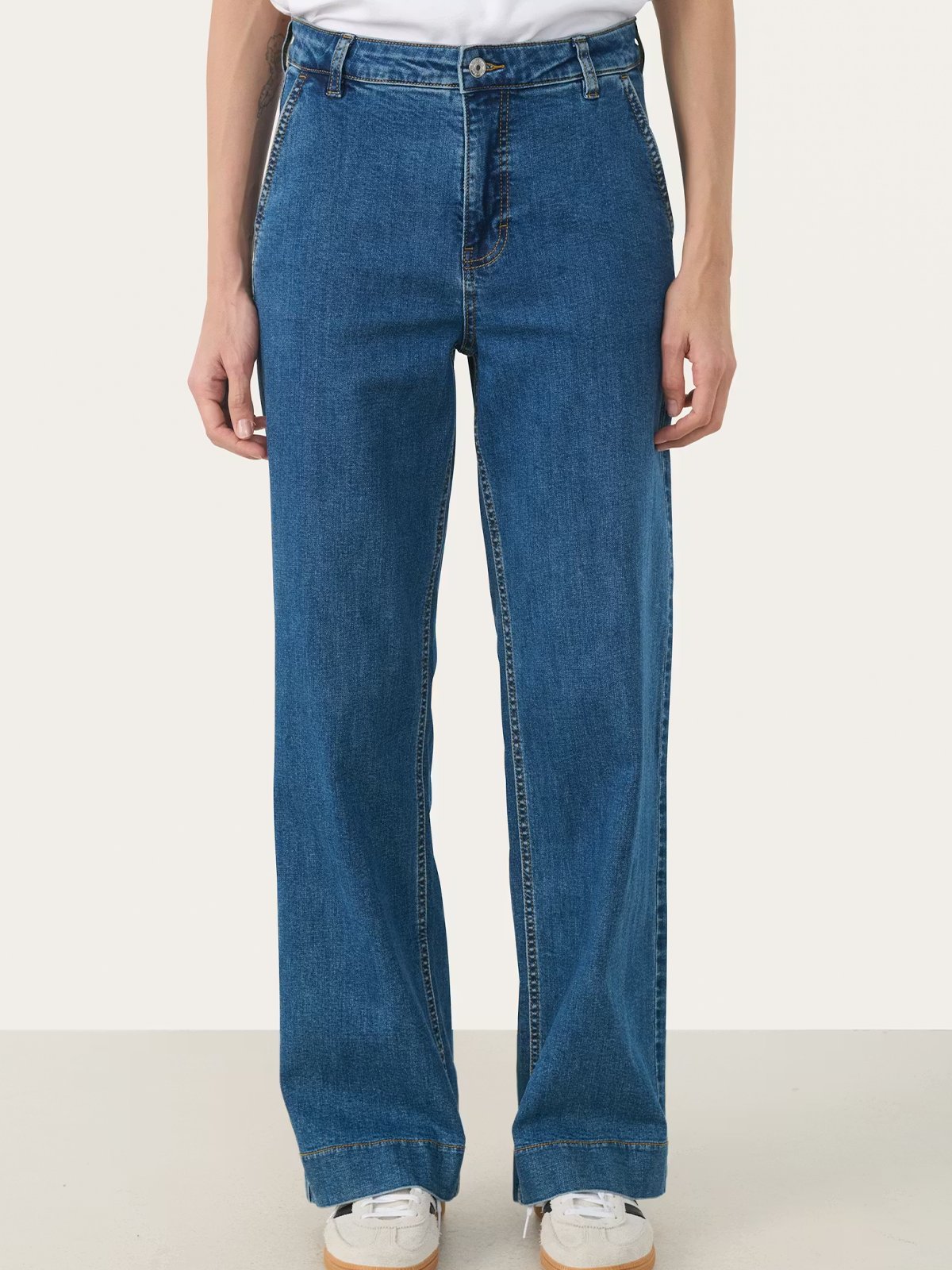 Part Two Barba Jeans Medium Dark Blue Denim