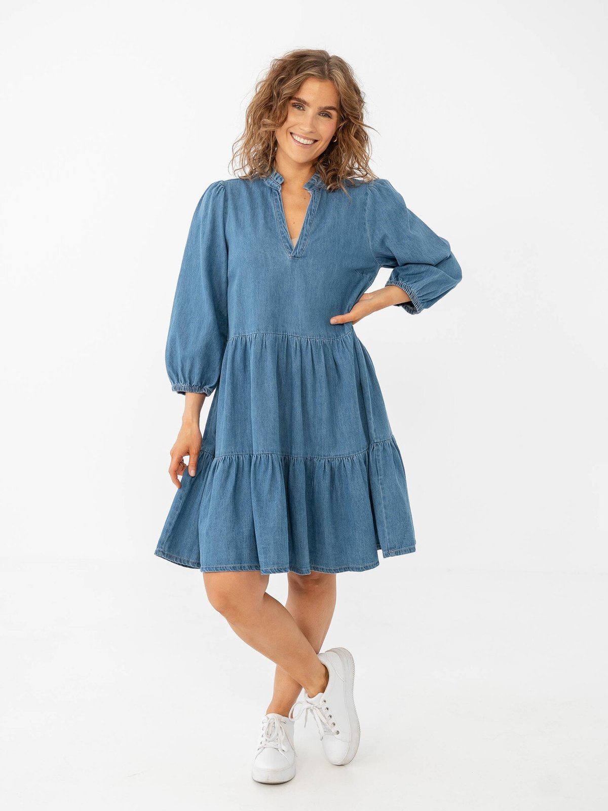 Part Two Viggasi Dress Medium Blue Denim