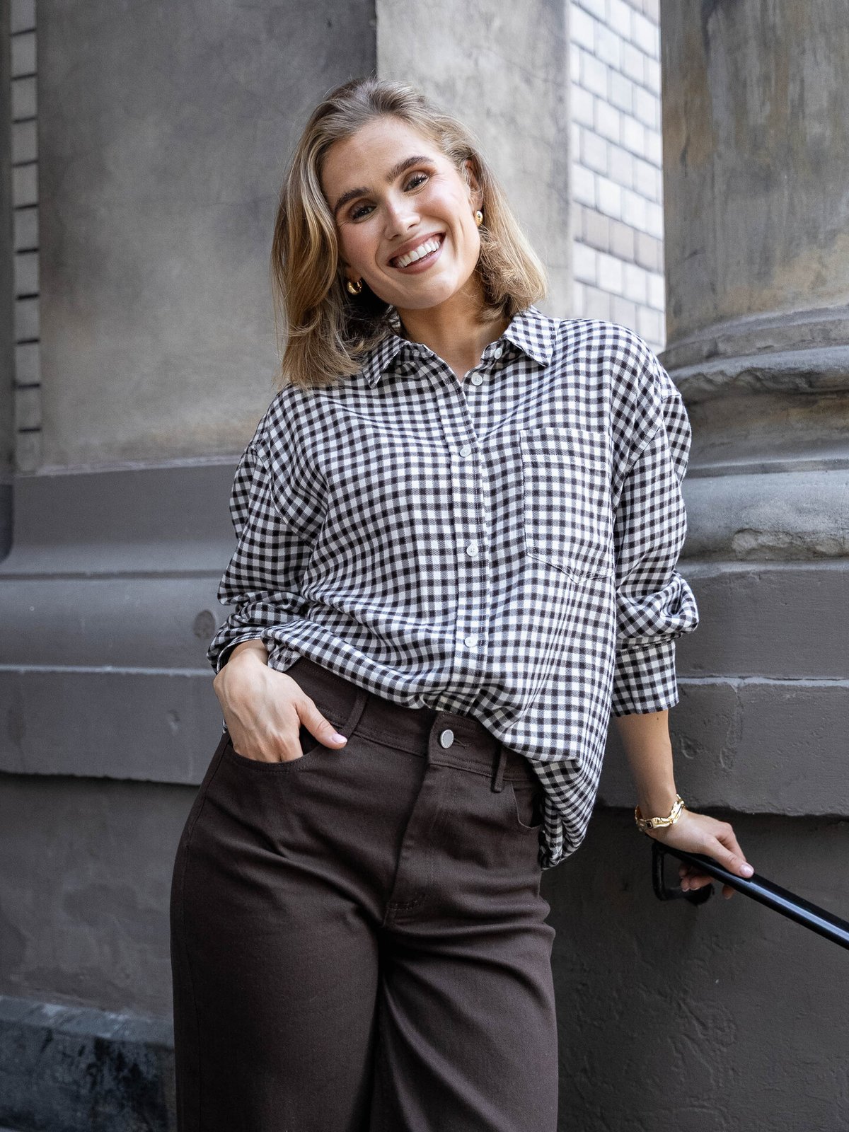 Part Two Samea Shirt Garnache Mini Check