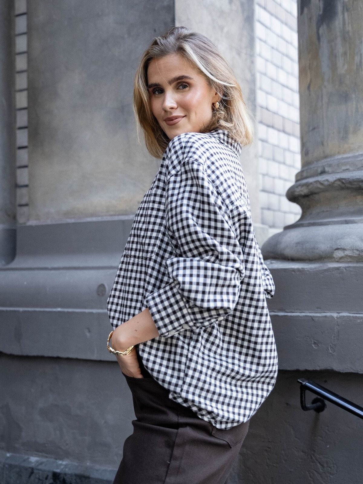 Part Two Samea Shirt Garnache Mini Check