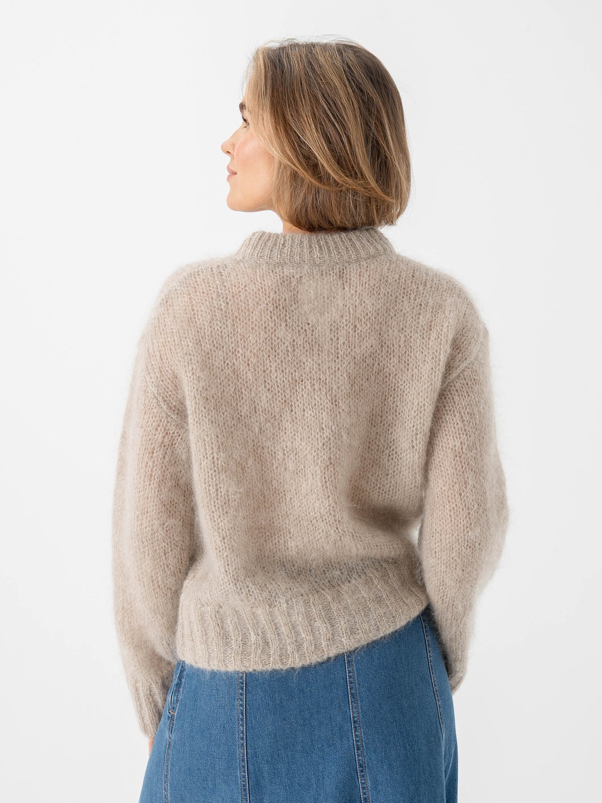 Part Two Sille Pullover Light Camel Melange
