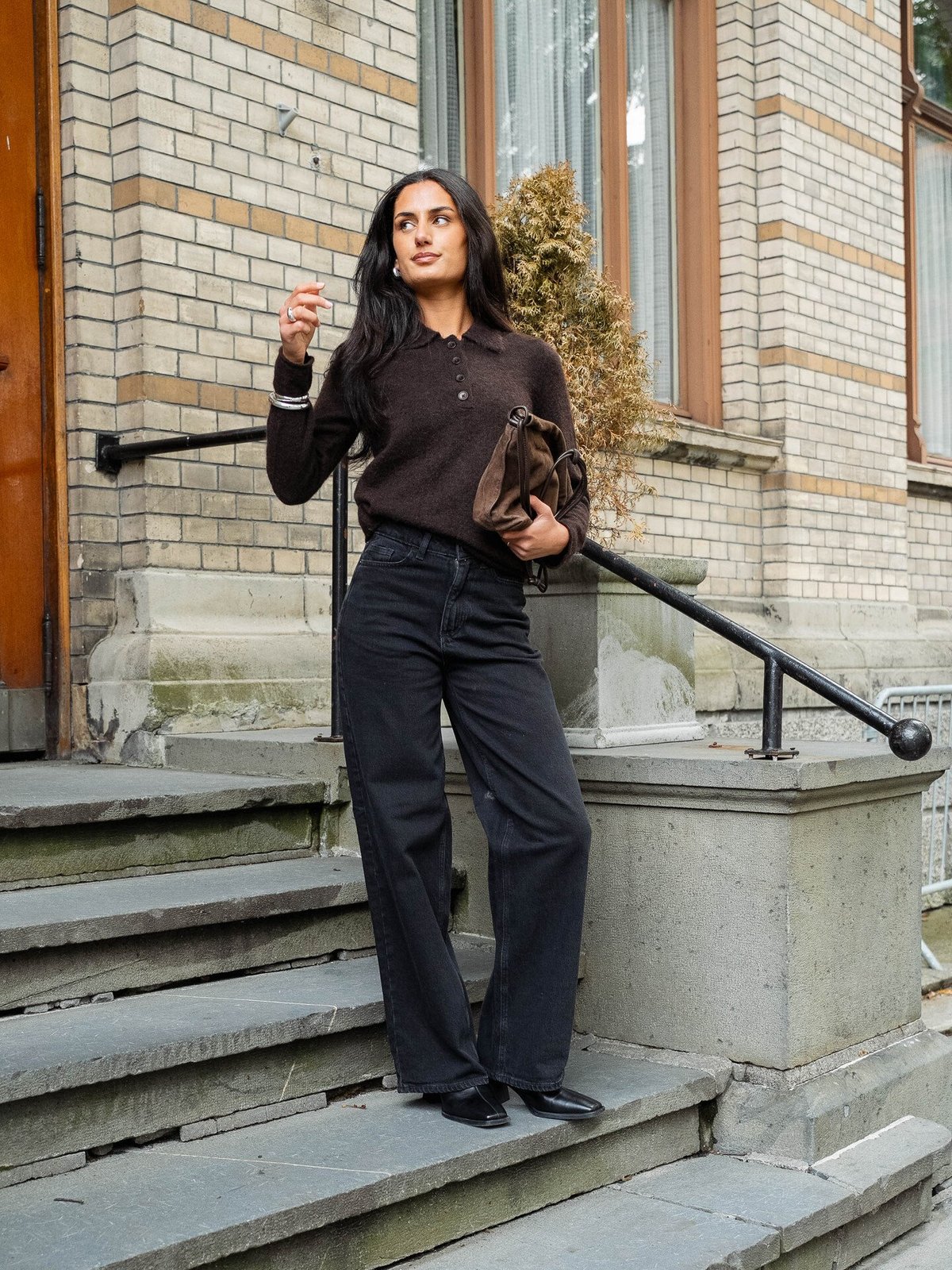 Part Two Silya Pullover Ganache Melange