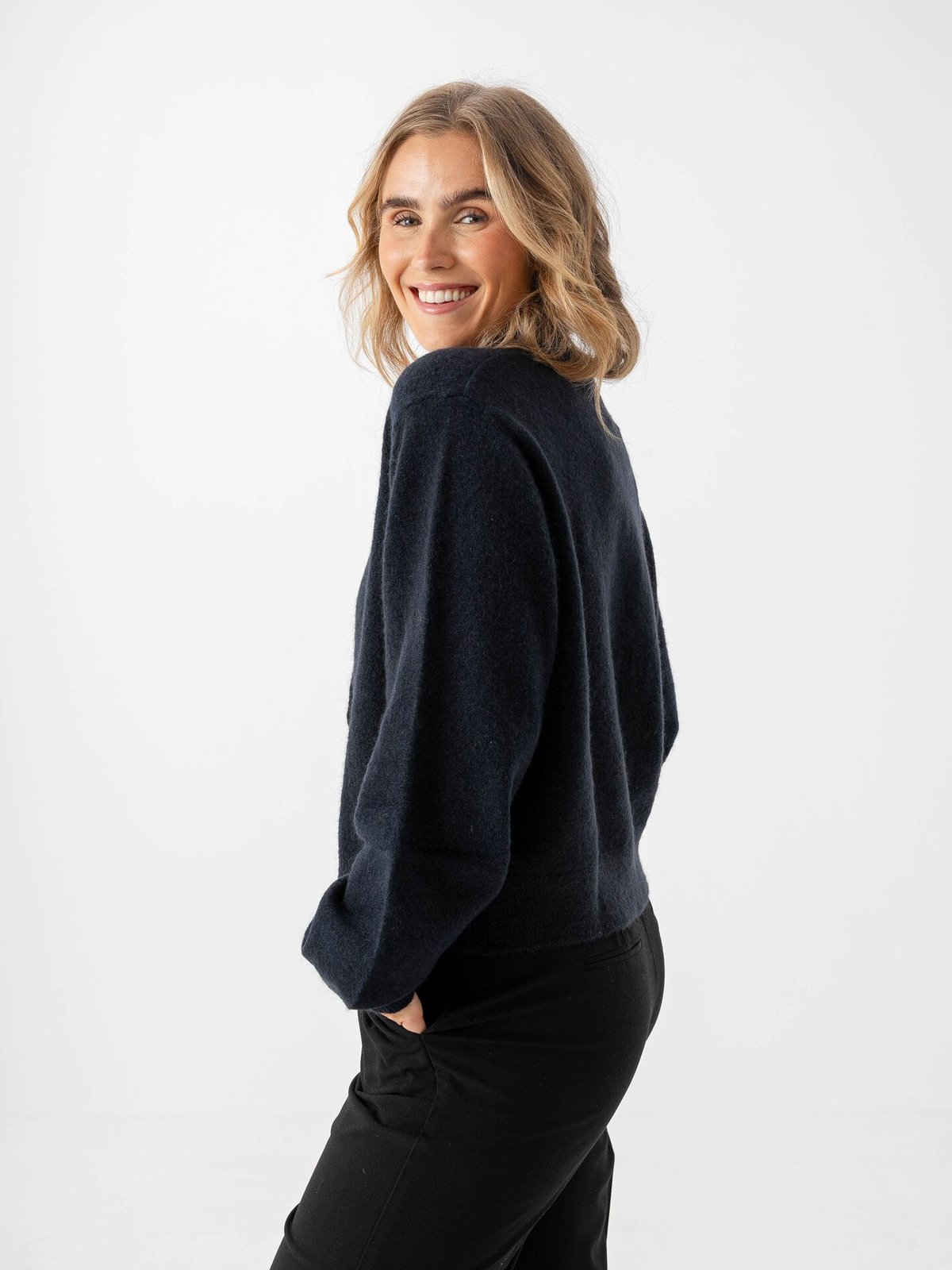 Part Two Ninell Cardigan Dark Navy