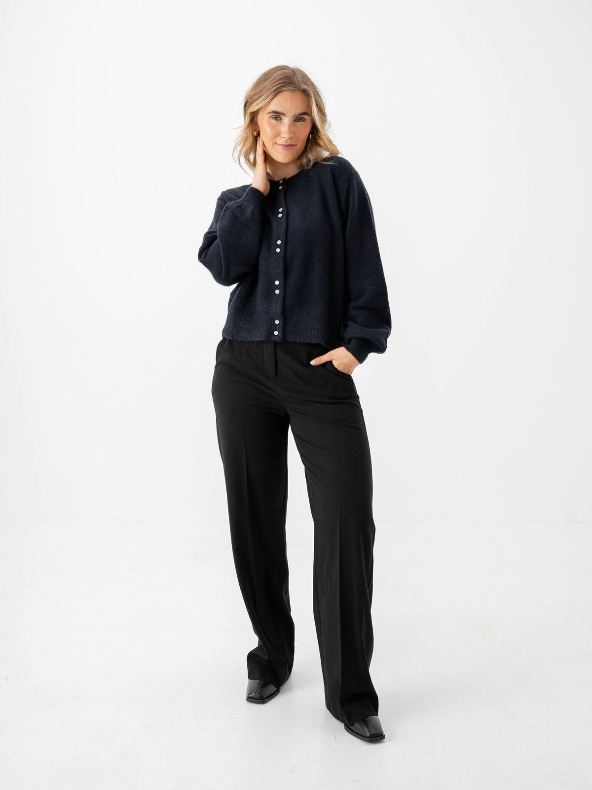 Part Two Ninell Cardigan Dark Navy