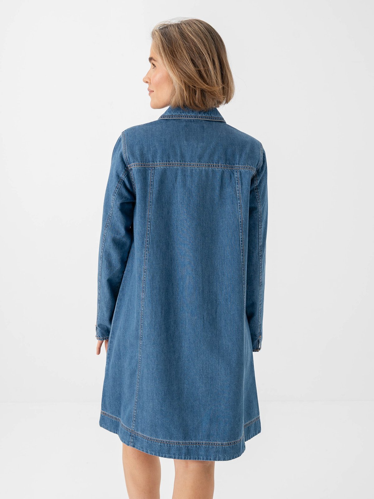 Part Two Yalia Dress Medium Blue Denim