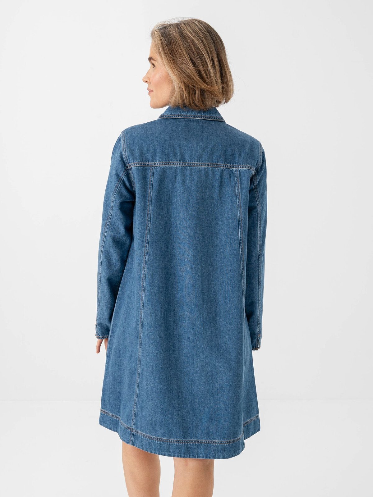 Part Two Yalia Dress Medium Blue Denim