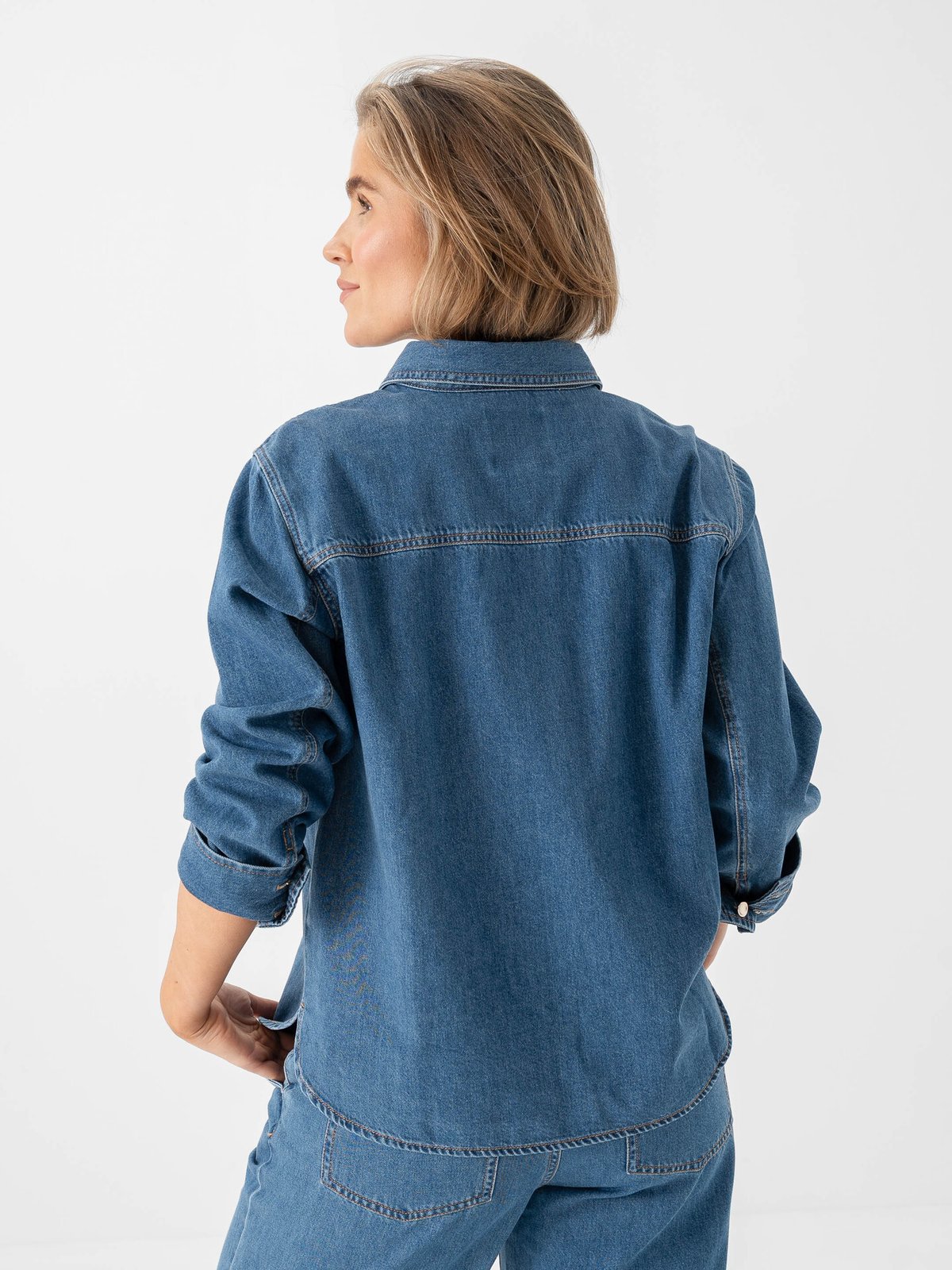 Part Two Payas Shirt Medium Blue Denim