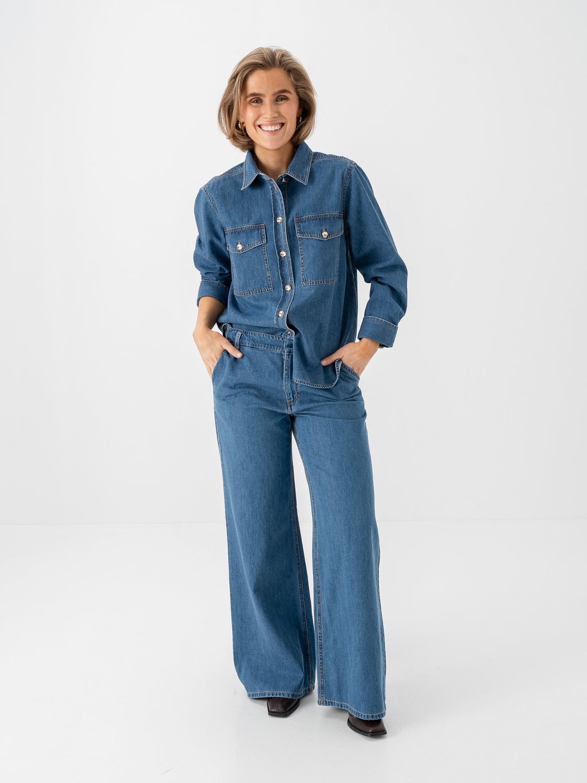 Part Two Safinas Pant Medium Blue Denim