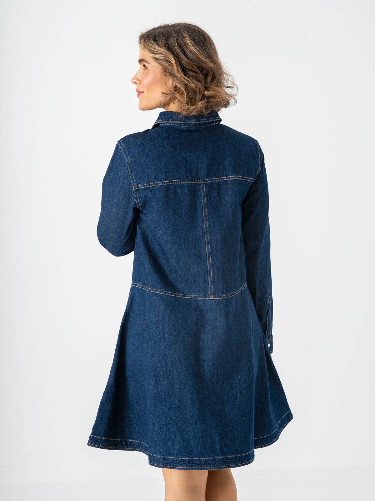 Part Two Augustine Dress Dark Blue Denim