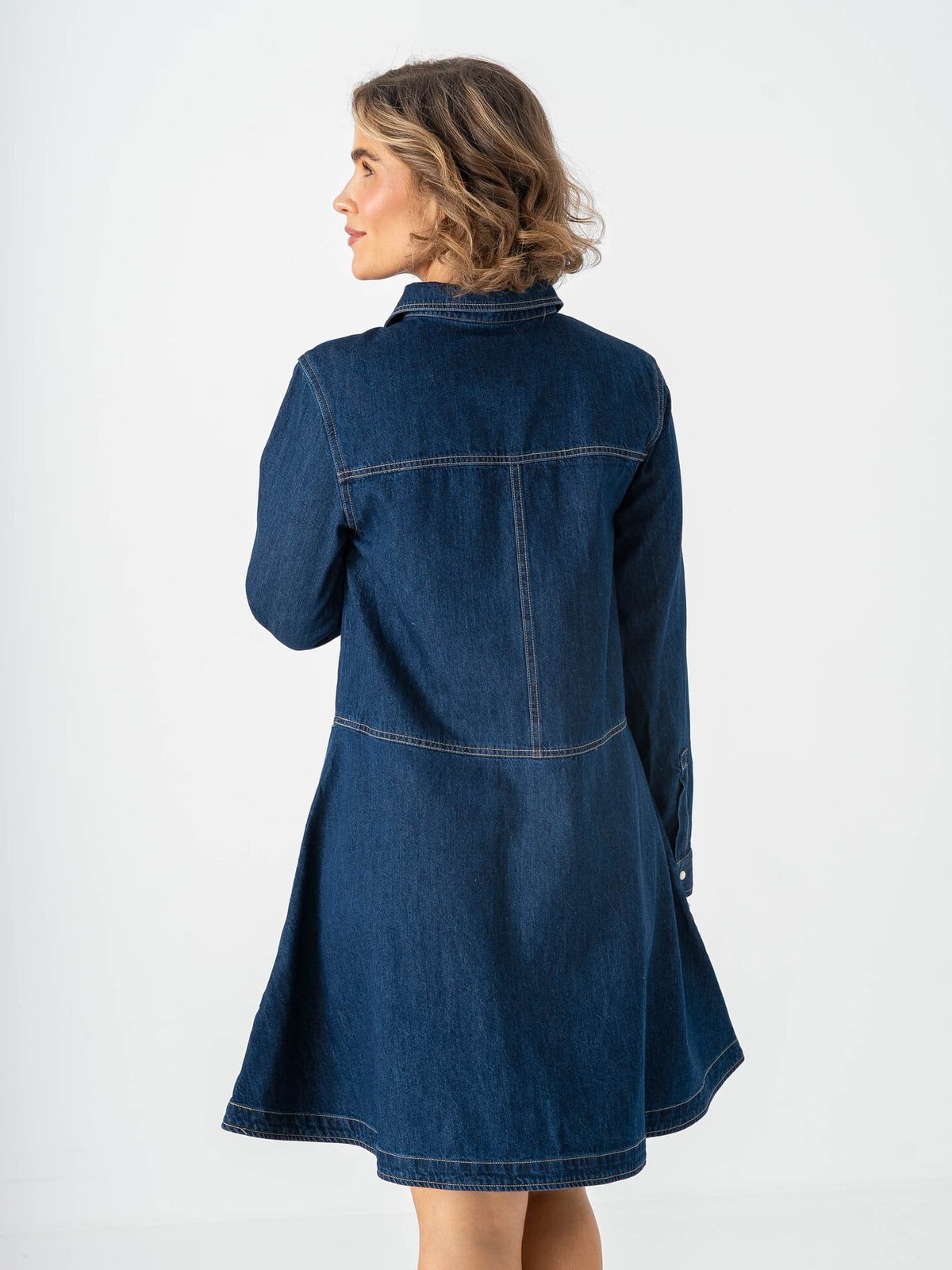 Part Two Augustine Dress Dark Blue Denim