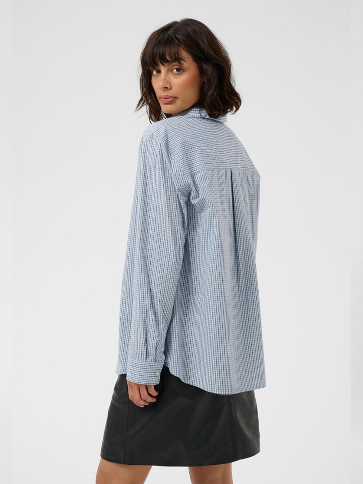 Part Two Chrestella Shirt Gray Dawn Check