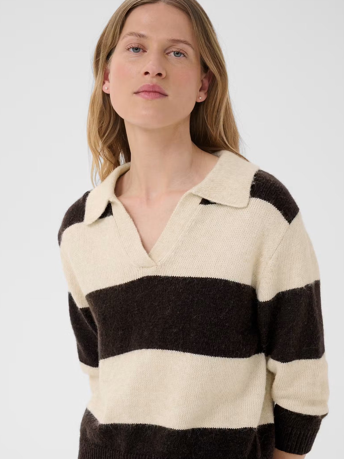 Part Two Charlott Pullover Whitecap Gray / Molé Stripe / Nature