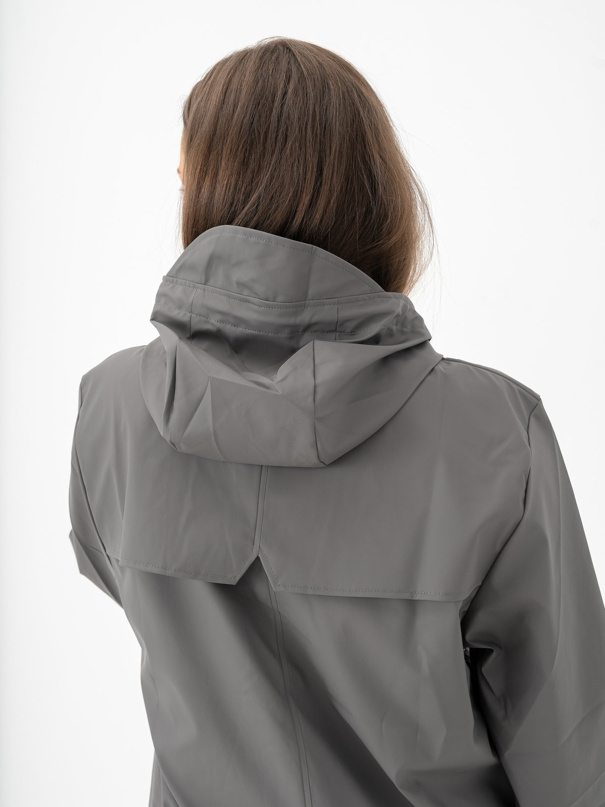 Rains Long Jacket Grey