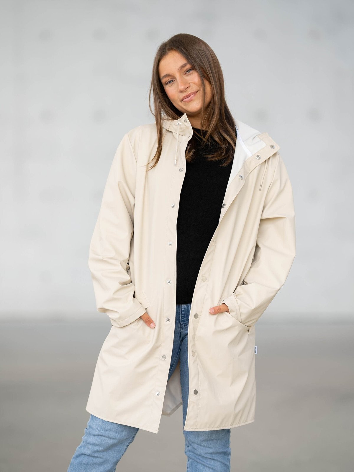 Rains Long Jacket Dune
