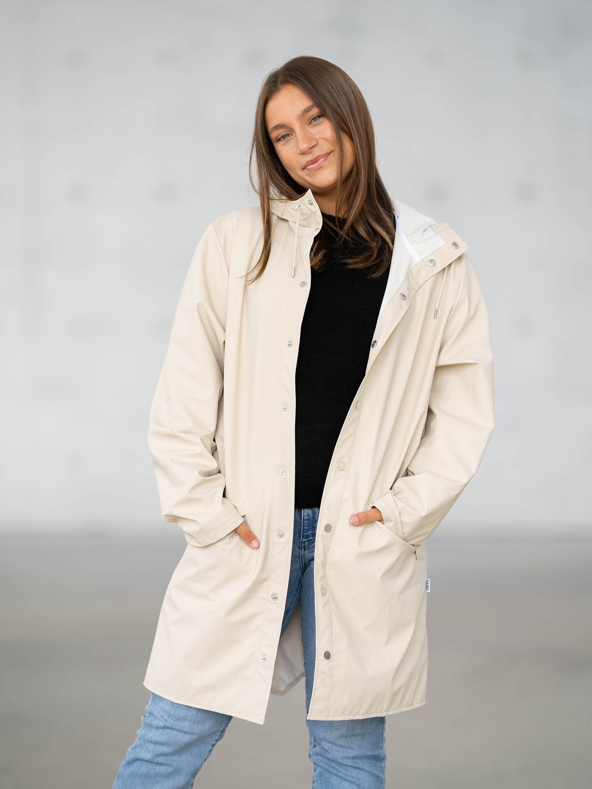 Rains Long Jacket Dune
