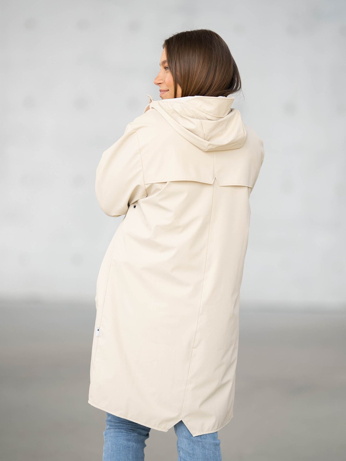 Rains Long Jacket Dune