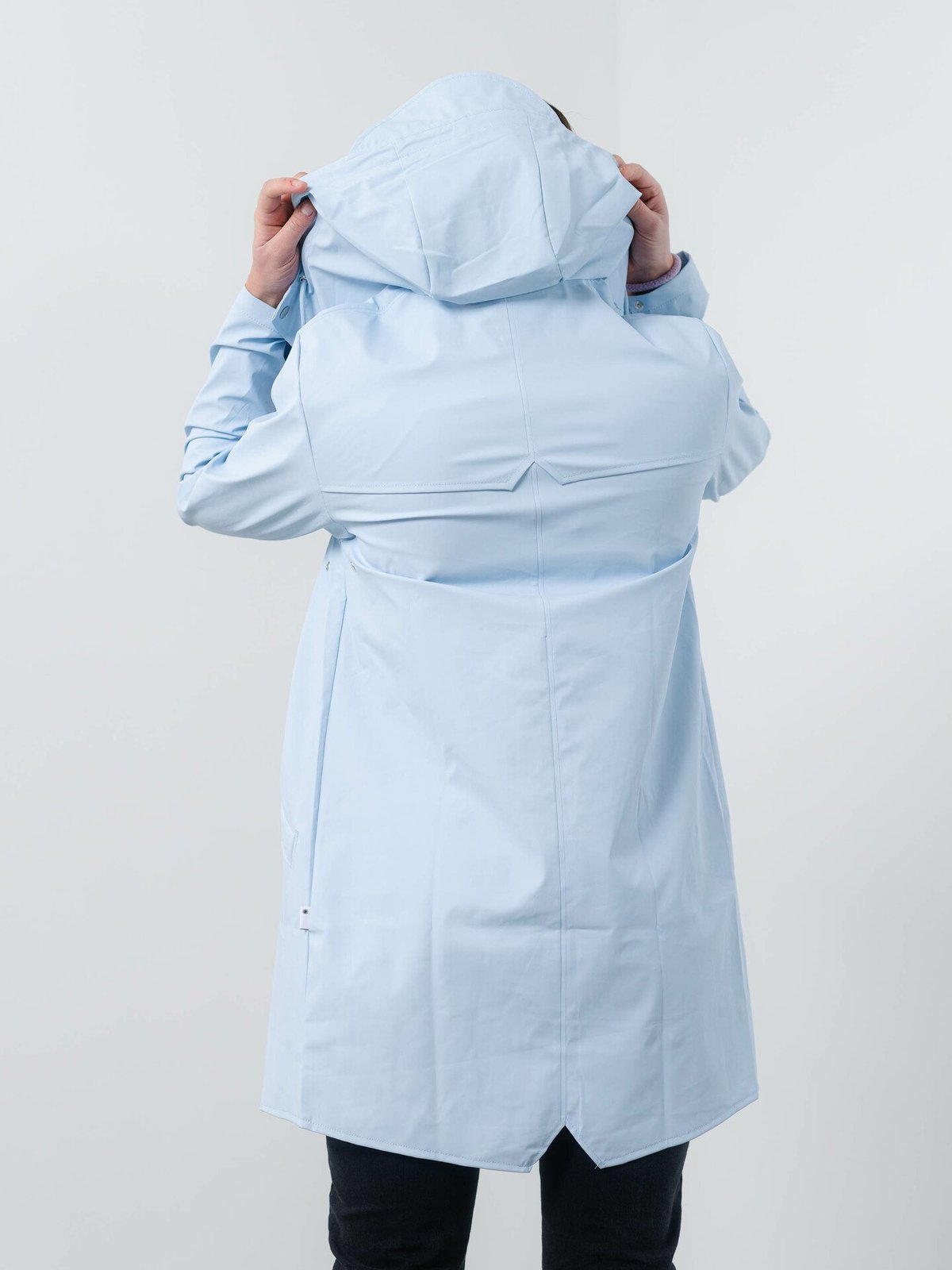 Rains Long Jacket Sky