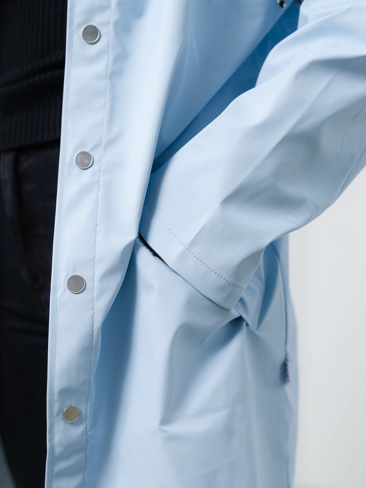 Rains Long Jacket Sky