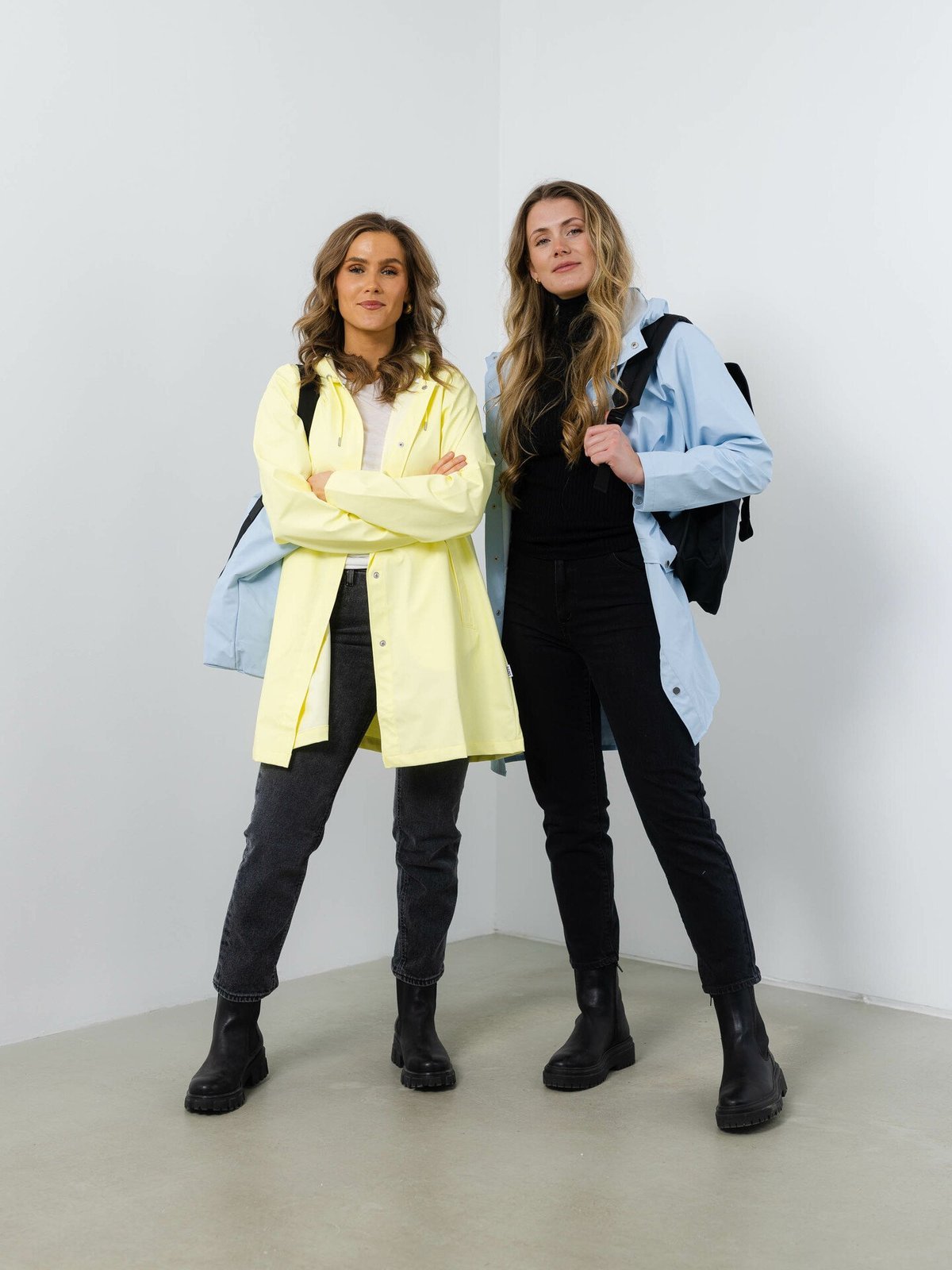 Rains Long Jacket Sky