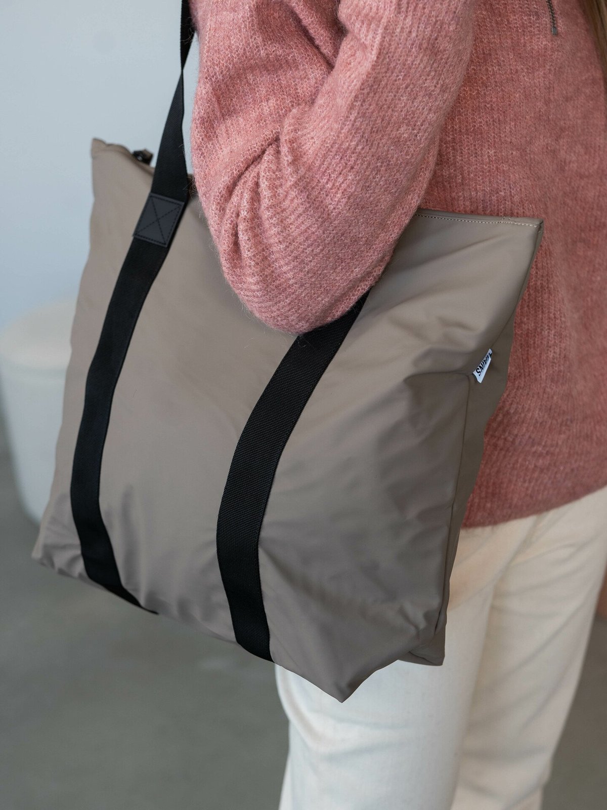 Rains Tote Bag Rush Taupe